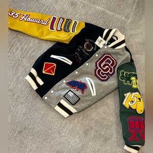 BRAND NEW Opening Ceremony Men’s/Womens leather bomber jacket MENS XS